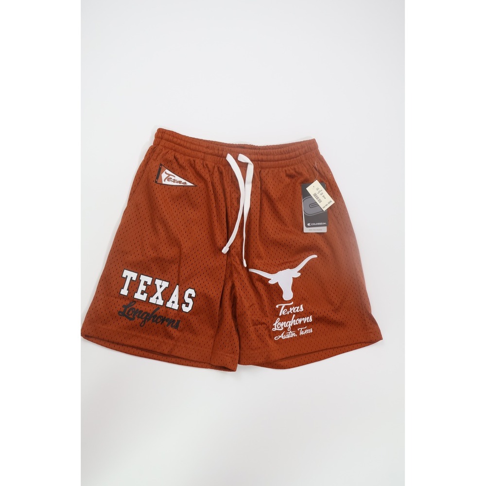 Colosseum Texas Longhorns Mesh Shorts Small Orange Polyester NCAA Gameday